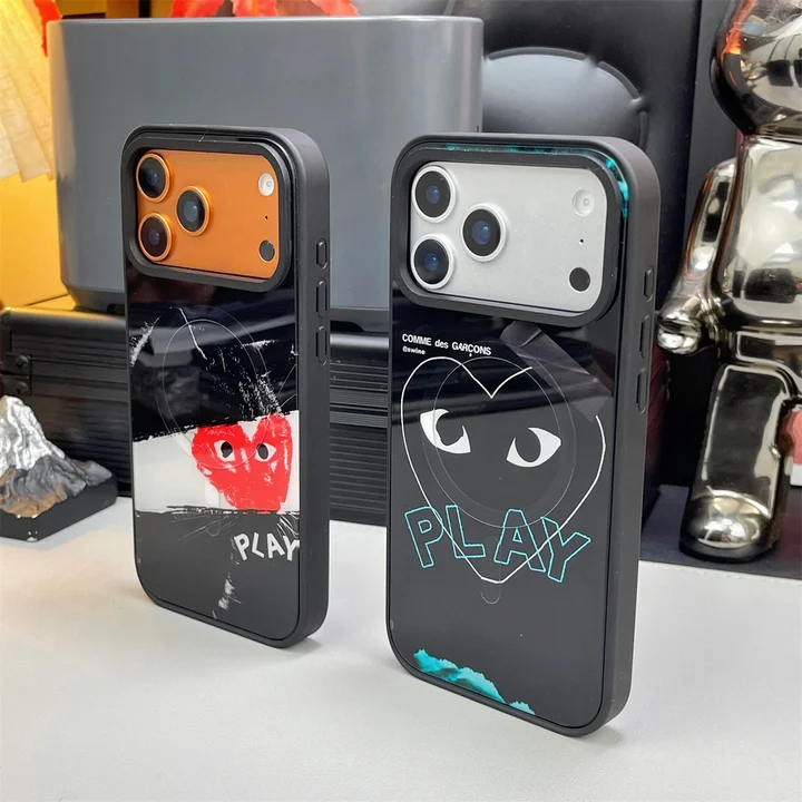 アイフォン 14プロ スマホケース コムデギャルソン