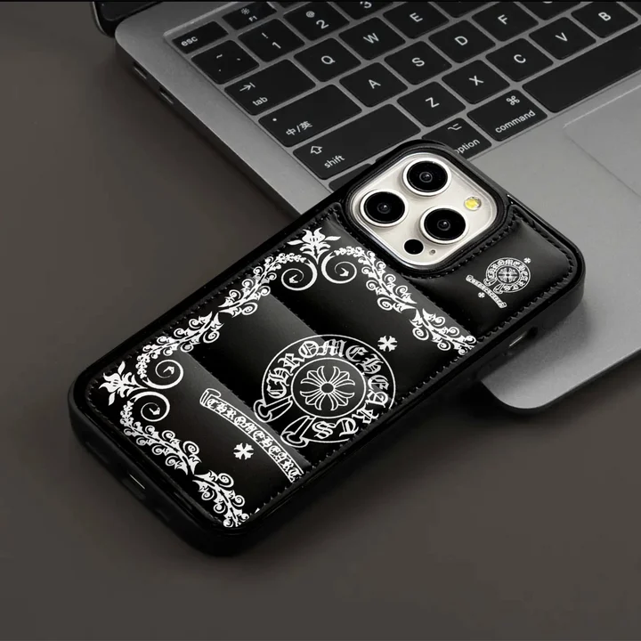 chrome hearts風 iphone17プロmax カバー