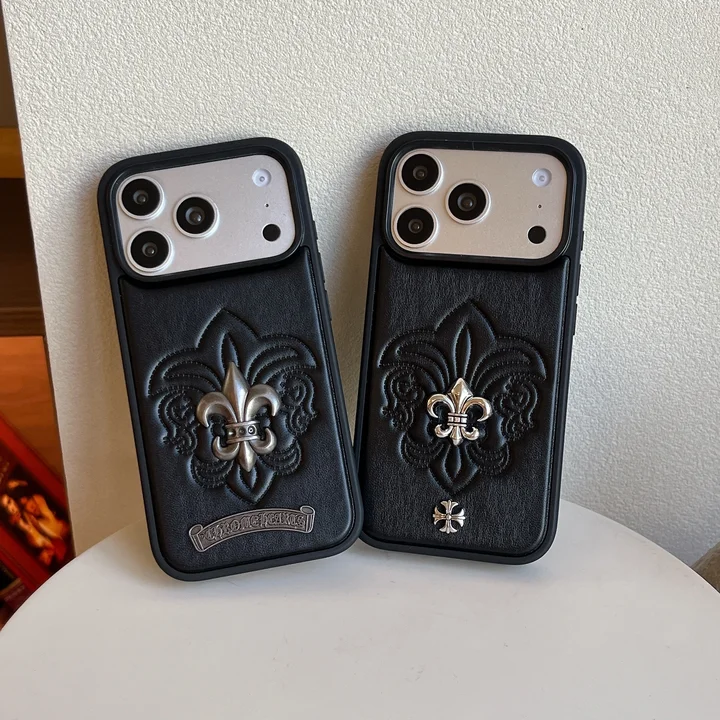 アイホン17pro 携帯ケース chrome hearts風 