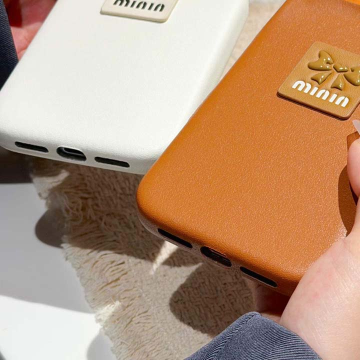 ミュウミュウ風 携帯ケース アイフォン17プラス