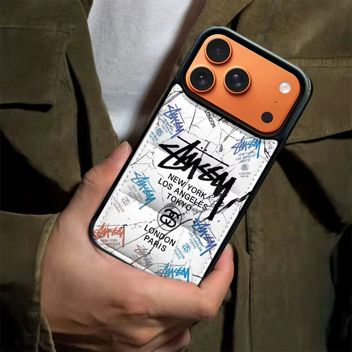 ブランド 携帯ケース アイフォーンiphone17promax ステューシー風