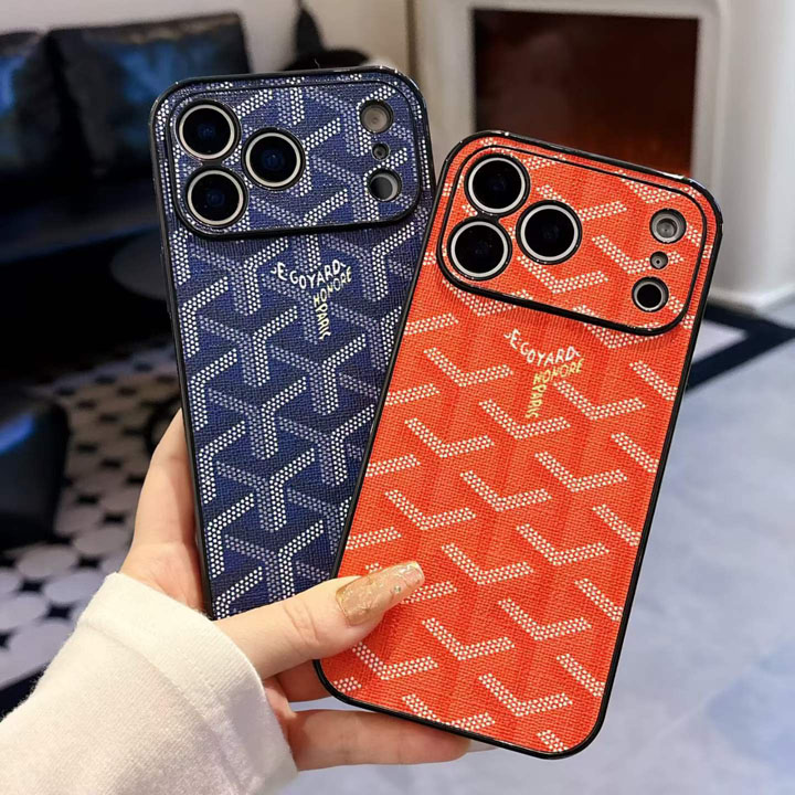ブランド カバー iphone17プラス goyard風 