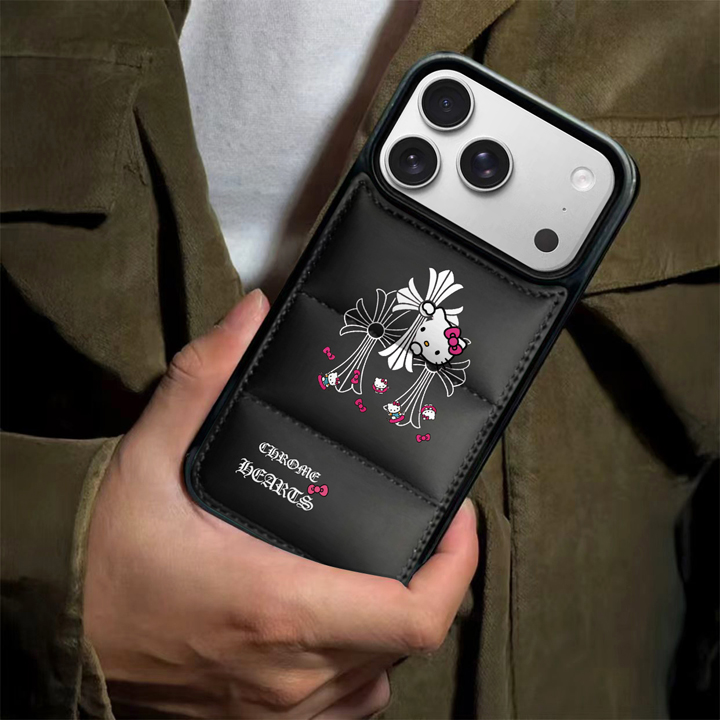 ハイブランド スマホケース アイフォン17plus クロームハーツ風