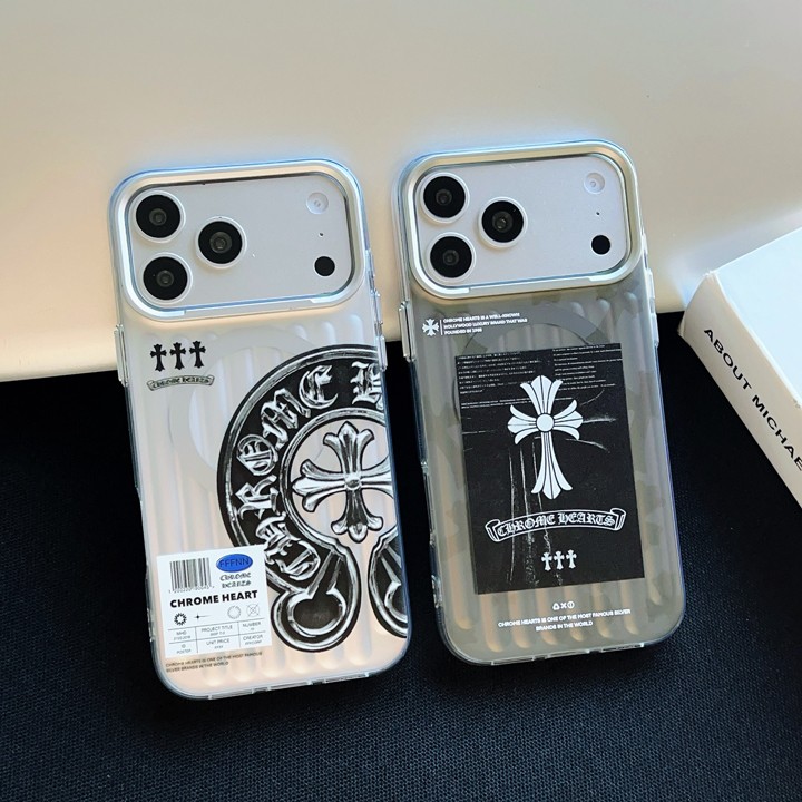 iphone17プラス クロームハーツ風 ケース 