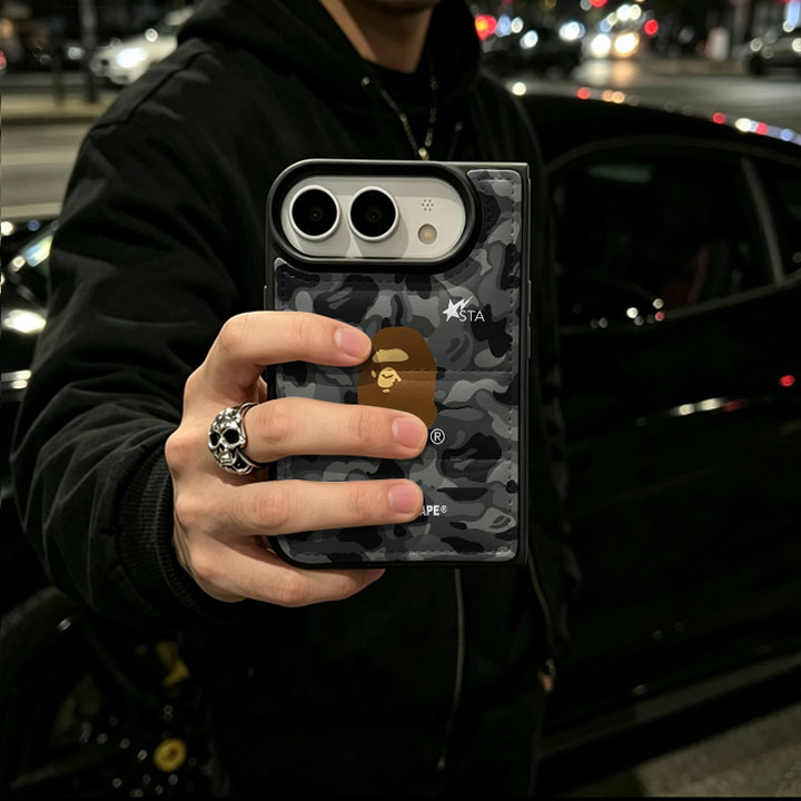 アイホン18 携帯ケース bape